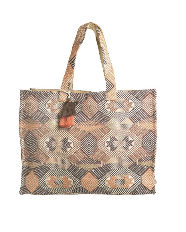 FABRIC BAG IN BROWN COLOR (65% COTTON 35% POLYESTER)