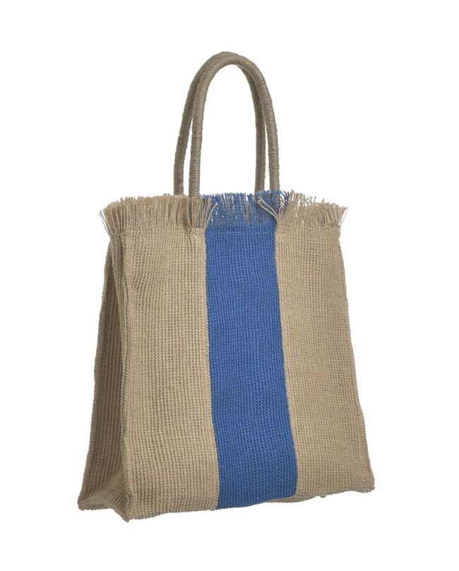 ΤΣΑΝΤΑ ΨΑΘΙΝΗ ΜΠΕΖ/ΜΠΛΕ 38X14X42/67 (100% JUTE)