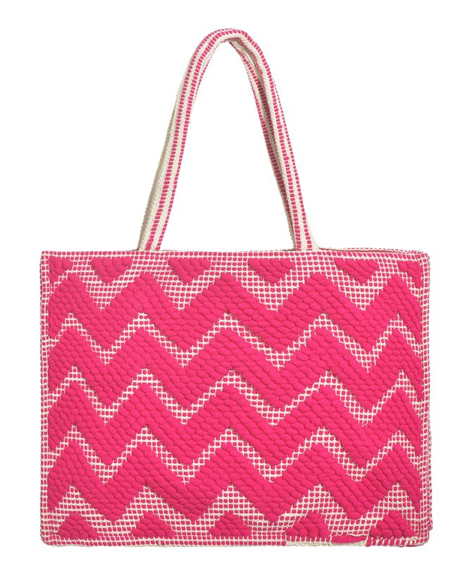 FABRIC BAG IN FUCHSIA COLOR (50% COTTON 50% POLYESTER, LINING:100% POLYESTER)