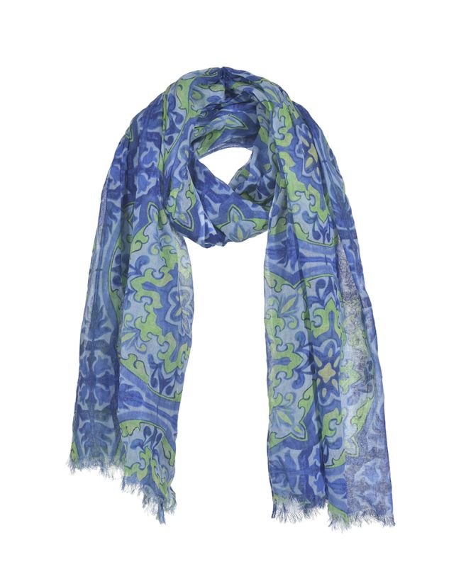 ΦΟΥΛΑΡΙ/ΠΑΡΕΟ ΜΠΛΕ/ΠΡΑΣΙΝΟ 180Χ100 (100%COTTON)