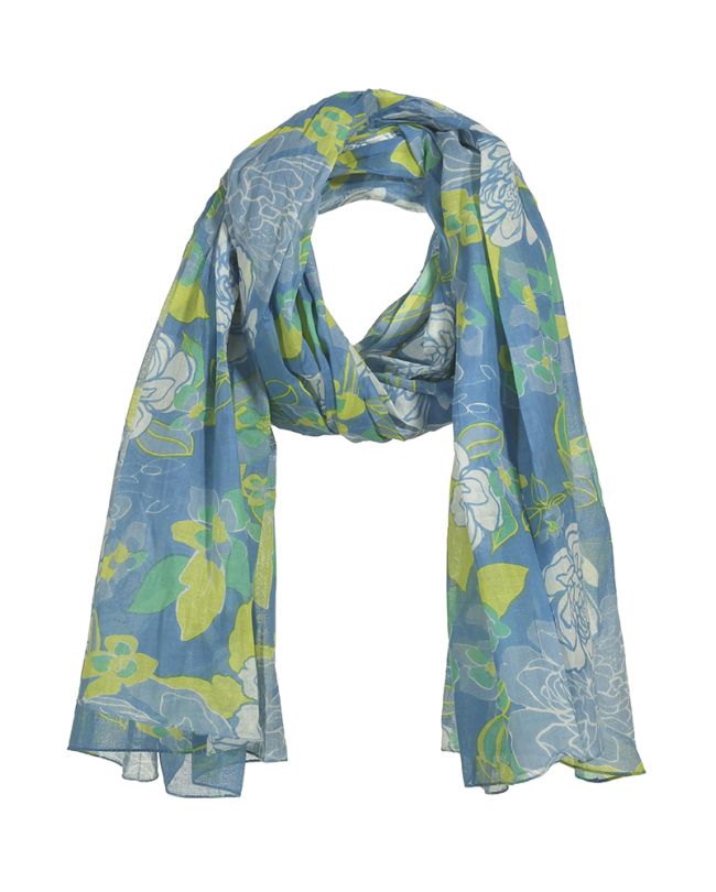 ΦΟΥΛΑΡΙ/ΠΑΡΕΟ ΜΠΛΕ/ΚΙΤΡΙΝΟ 110Χ180 (100% COTTON)