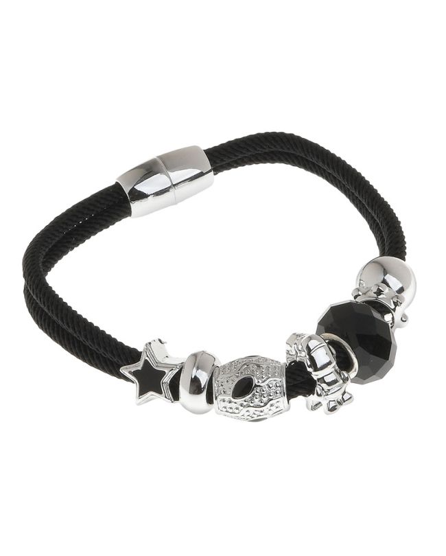 ΒΡΑΧΙΟΛΙ ΜΑΥΡΟ ΜΕ ΑΣΗΜΙ ΛΕΠΤΟΜΕΡΕΙΕΣ Δ8