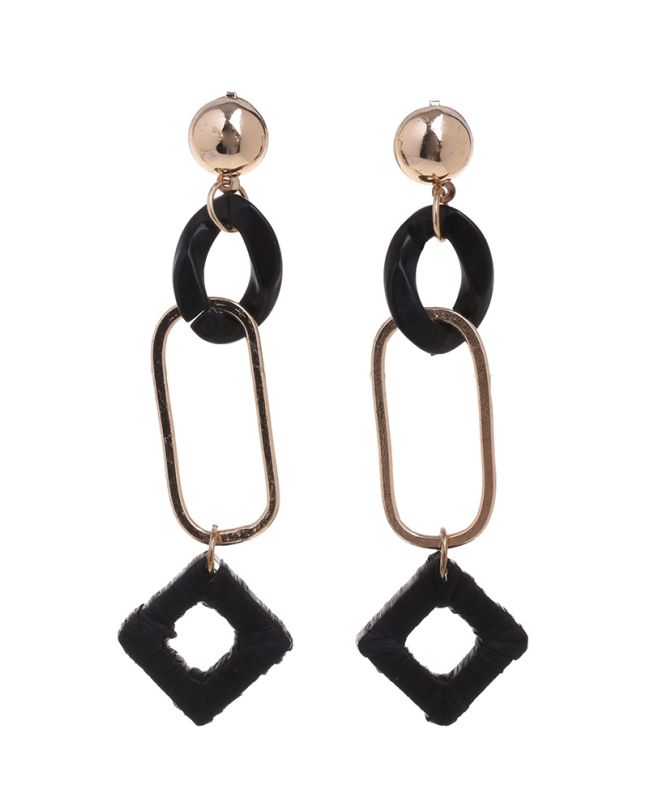 ΜΑΚΡΙΑ ΣΚΟΥΛΑΡΙΚΙΑ ΜΕ ΧΡΥΣΑ/ΜΑΥΡΑ ΣΧΗΜΑΤΑ 9X3