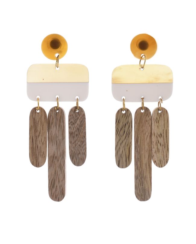 EARINGS IN BROWN COLOR 4X1X10