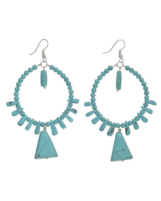 S/2 EARRINGS IN TURQUOISE COLOR 10Χ7
