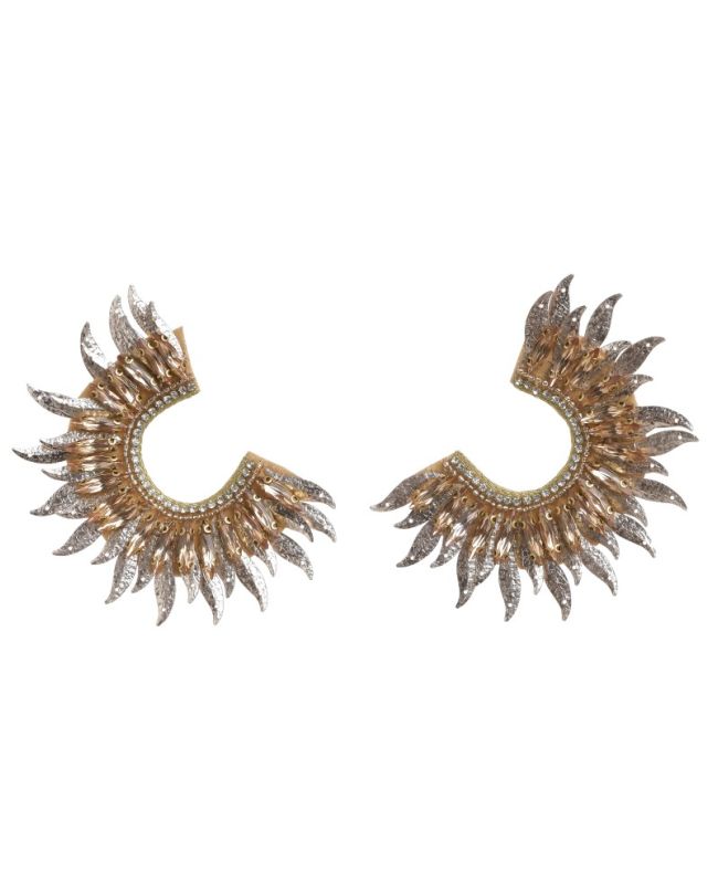 S/2 EARRINGS IN LIGHT GOLD COLOR 18Χ7