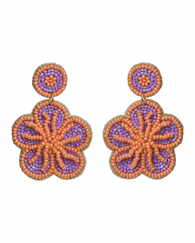 S/2 ΣΚΟΥΛΑΡΙΚΙΑ ''ΛΟΥΛΟΥΔΙ'' ΠΟΡΤΟΚΑΛΙ/ΜΩΒ  ΜΕ ΧΑΝΤΡΕΣ