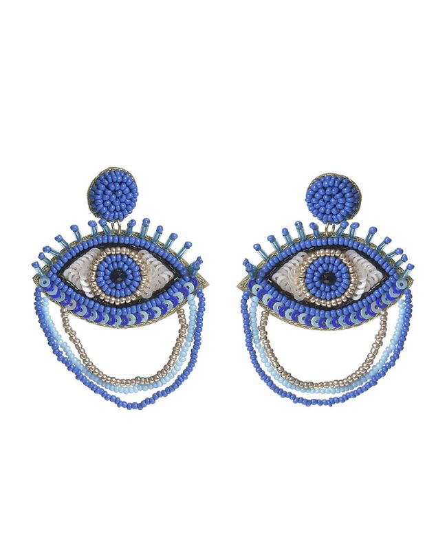 S/2 ΣΚΟΥΛΑΡΙΚΙΑ ΓΑΛΑΖΙΟ/ΜΠΛΕ ''ΜΑΤΙ΄΄ ΜΕ ΧΑΝΤΡΕΣ