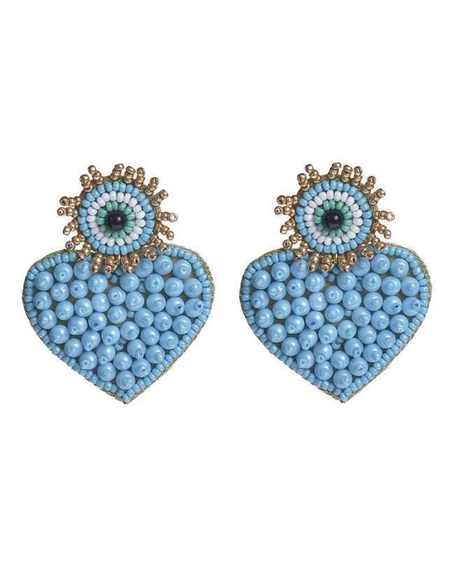 S/2 ΣΚΟΥΛΑΡΙΚΙΑ ''ΚΑΡΔΙΕΣ'' ΜΠΛΕ ΜΕ ΧΑΝΤΡΕΣ