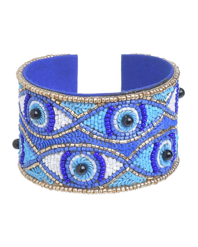 ΒΡΑΧΙΟΛΙ ΣΕ ΜΠΛΕ/ΛΕΥΚΌ/ΓΑΛΑΖΙΟ ΜΕ ΣΧΕΔΙΑ