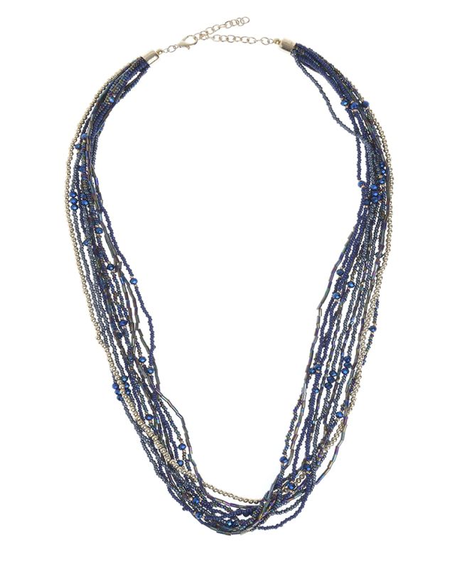 NECKLACE BLUE/GOLD