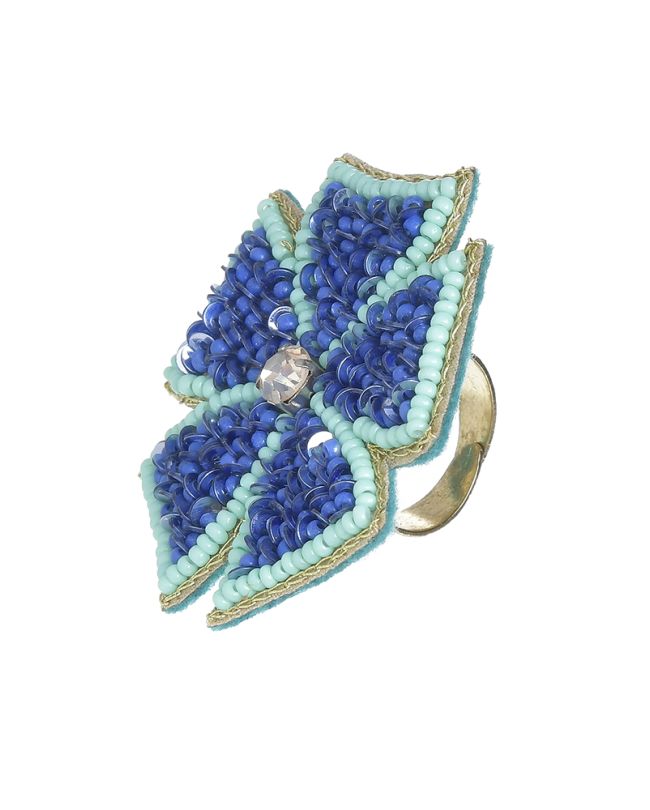 ΔΑΧΤΥΛΙΔΙ ΛΟΥΛΟΥΔΙ ΣΕ ΜΠΛΕ/ΤΥΡΚΟΥΑΖ ΧΡΩΜΑ