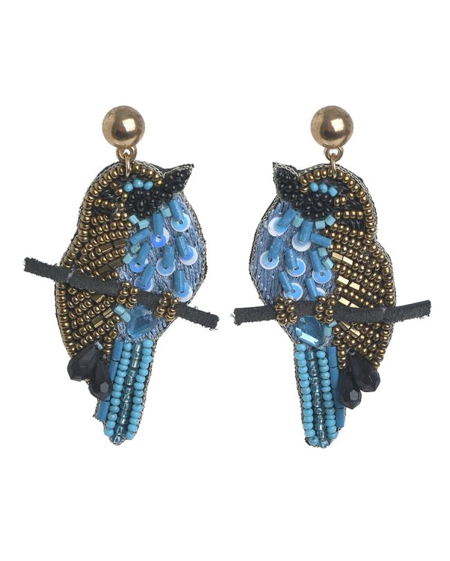 S/2 ΣΚΟΥΛΑΡΙΚΙΑ ΤΥΡΚΟΥΑΖ/ΧΡΥΣΟ/ΜΑΥΡΟ ''ΠΟΥΛΙ'' ΜΕ ΧΑΝΤΡΕΣ