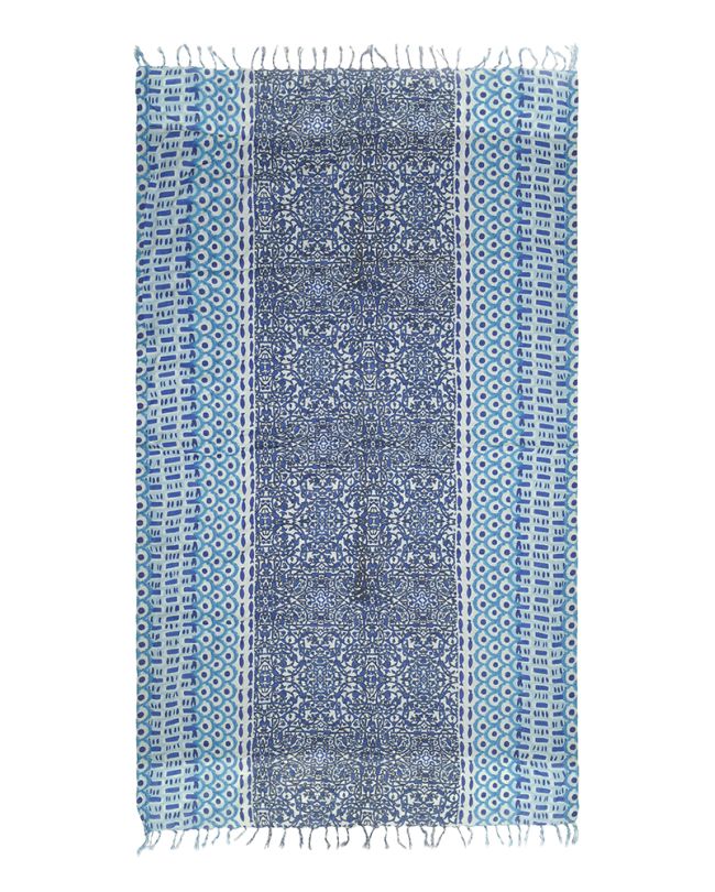 DOUBLEFACE TOWEL IN BLUE/TURQUOISE COLOR 180Χ100 (100% COTTON)