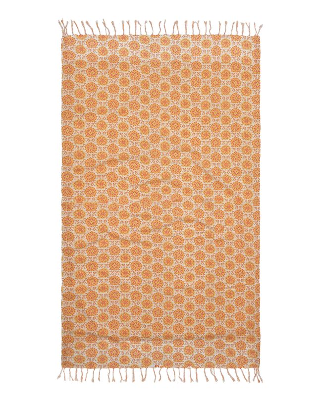 DOUBLEFACE TOWEL IN ORANGE COLOR 180Χ100 (100% COTTON)