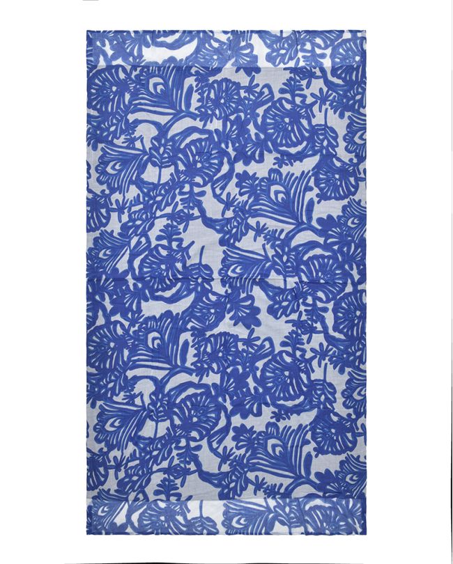 DOUBLEFACE BEACH TOWEL IN BLUE/WHITE COLOR 110Χ180 (100%COTTON)