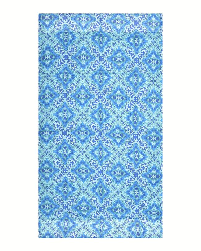 DOUBLEFACE BEACH TOWEL IN GREEN/BLUE COLOR 110Χ180 (100% COTTON)
