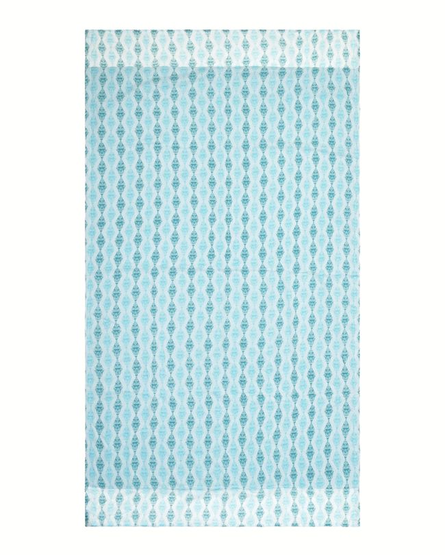 DOUBLEFACE BEACH TOWEL IN  BLUE/GREEN/WHITE   COLOR 110Χ180 (100% COTTON)