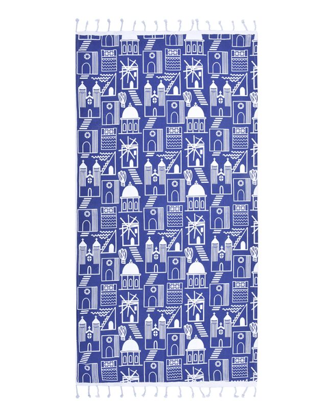 ΠΕΤΣΕΤΑ PESTEMAL ΣΕ ΜΠΛΕ ΧΡΩΜΕ ΜΕ ΔΙΑΦΟΡΑ ΣΧΕΔΙΑ 90Χ180 ( 100% COTTON)