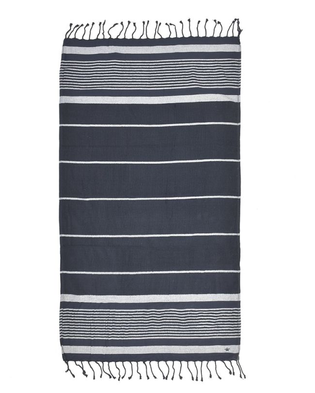 BEACH TOWEL IN NAVY/WHITE COLOR WITH STRIPES 90X170 (100% COTTON)