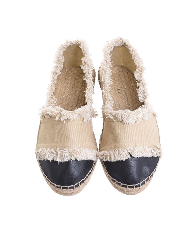 ESPADRILLAS IN BLACK/BEIGE COLOR (EU 41)