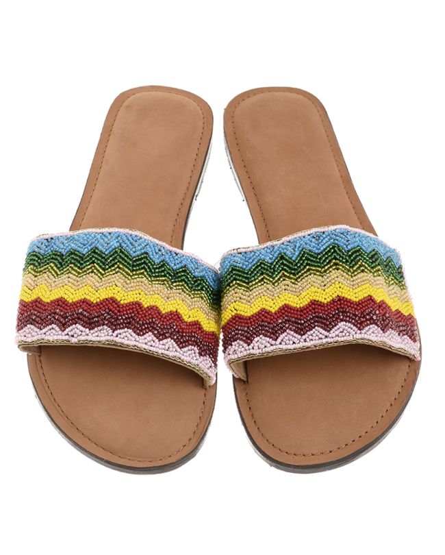 LEATHER SANDAL MULTICOLOR (EU 40)