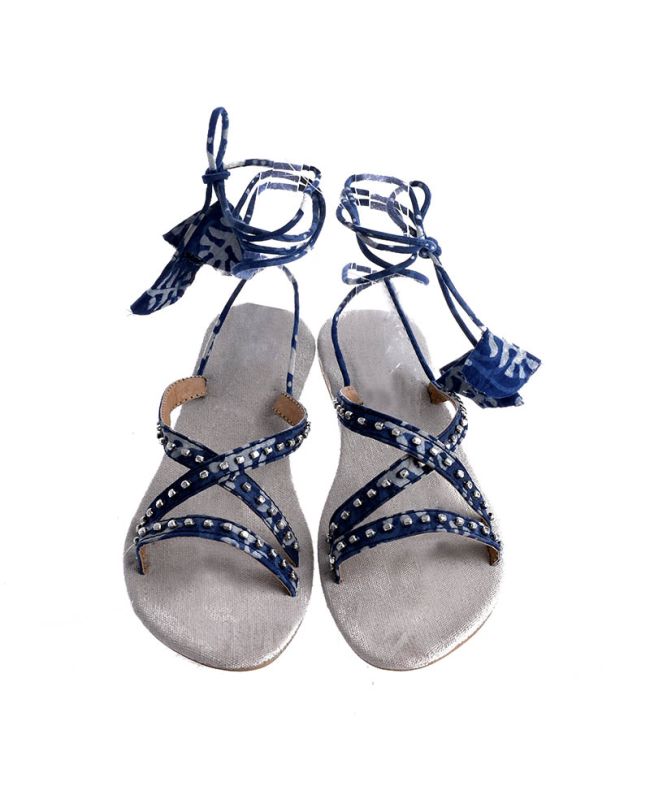 ΣΑΝΔΑΛΙ ΜΠΛΕ ΣΚΟΥΡΟ ΜΕ ΚΟΡΔΟΝΙΑ (EU39)