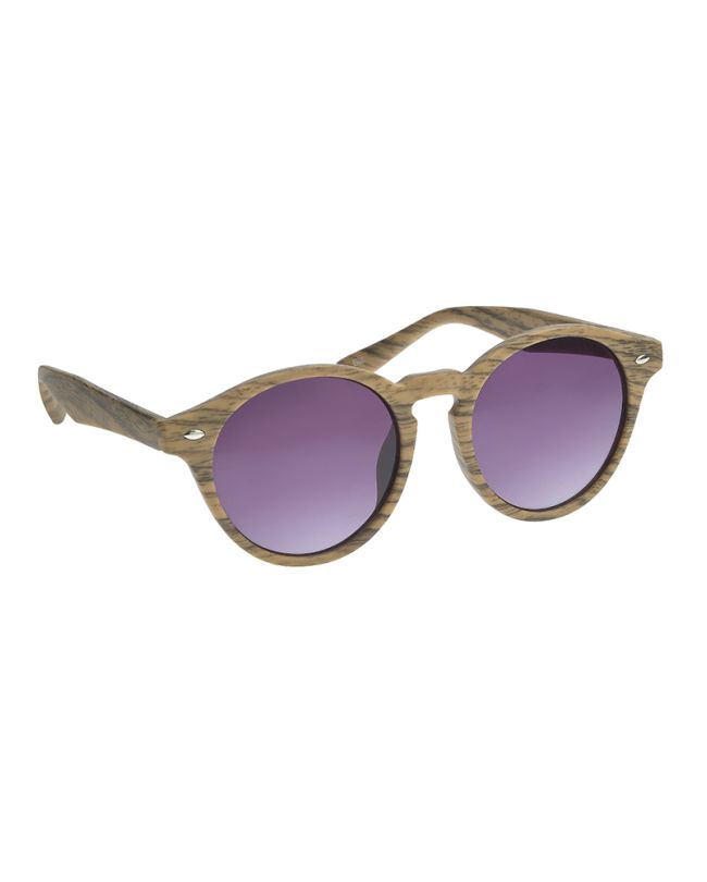SUNGLASSES IN BROWN COLOR WITH WOOD LOOK UV400