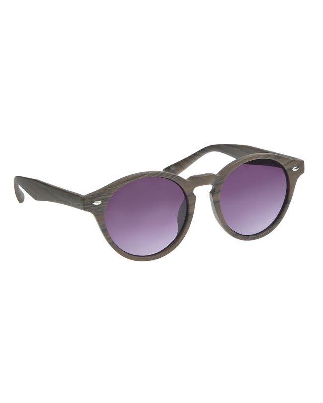 SUNGLASSES IN DARK BROWN COLOR WITH WOOD LOOK UV400