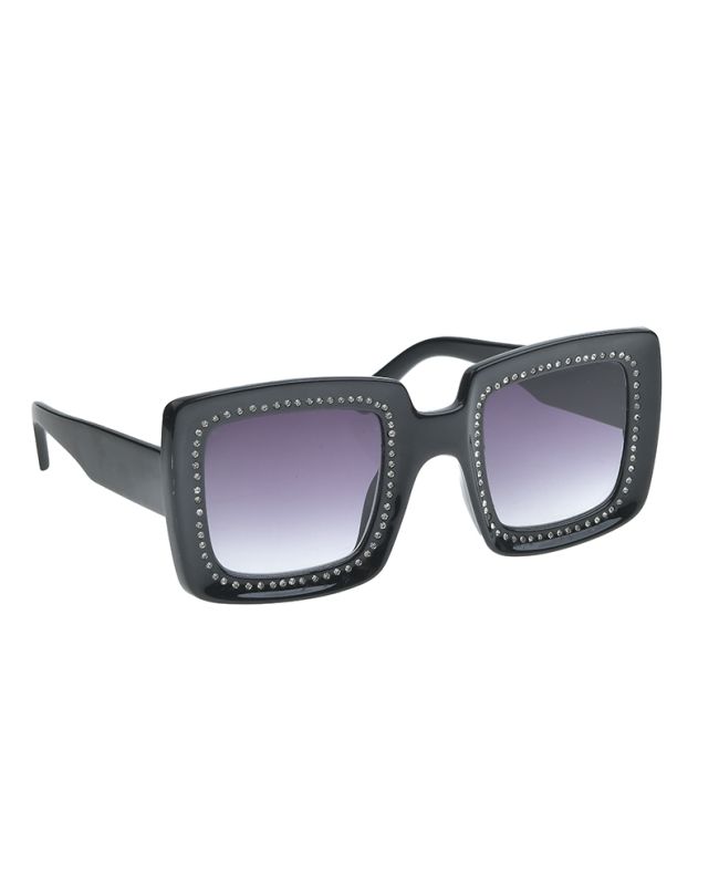 SUNGLASSES IN BLACK COLOR WITH STRASS UV400