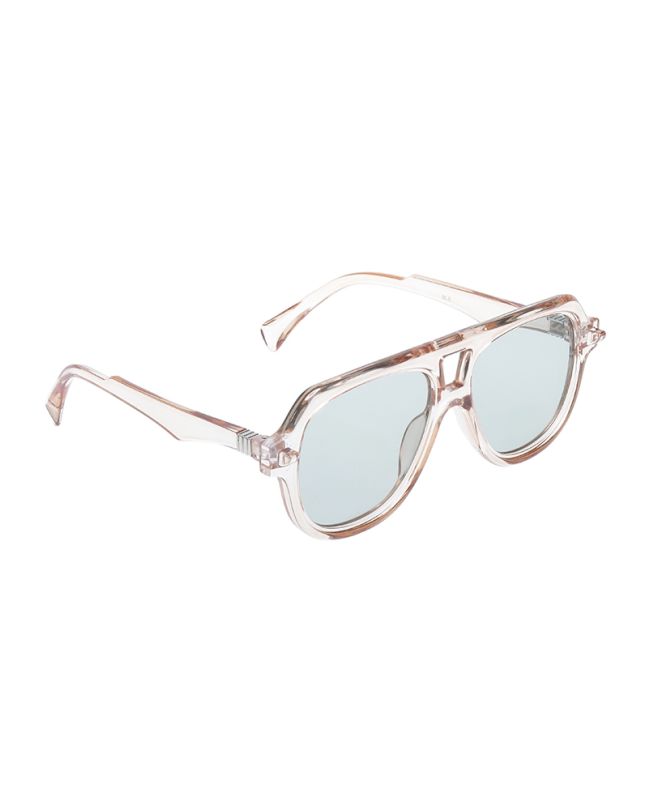 SUNGLASSES IN GREY COLOR WITH LIGHT BROWN FRAME