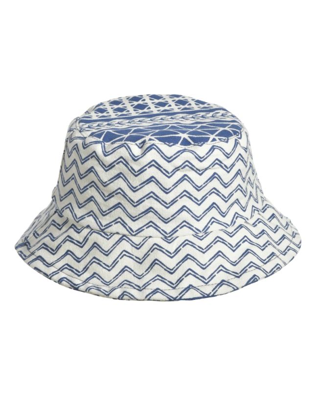 FABRIC HAT IN BLUE/WHITE COLOR Φ25Χ8