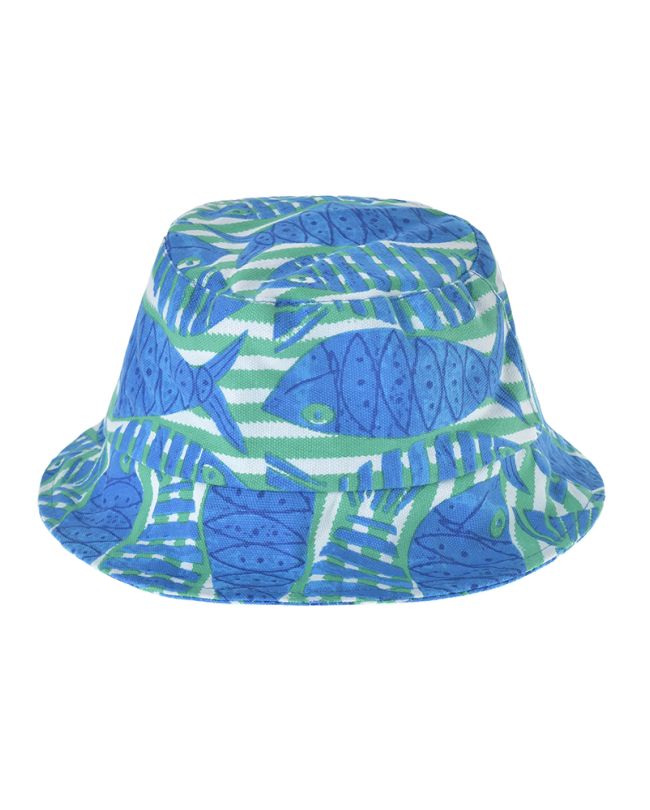 ΚΑΠΕΛΟ ΥΦΑΣΜΑΤΙΝΟ ΜΠΛΕ ΜΕ ΨΑΡΙΑ Φ25Χ8 (100% COTTON)