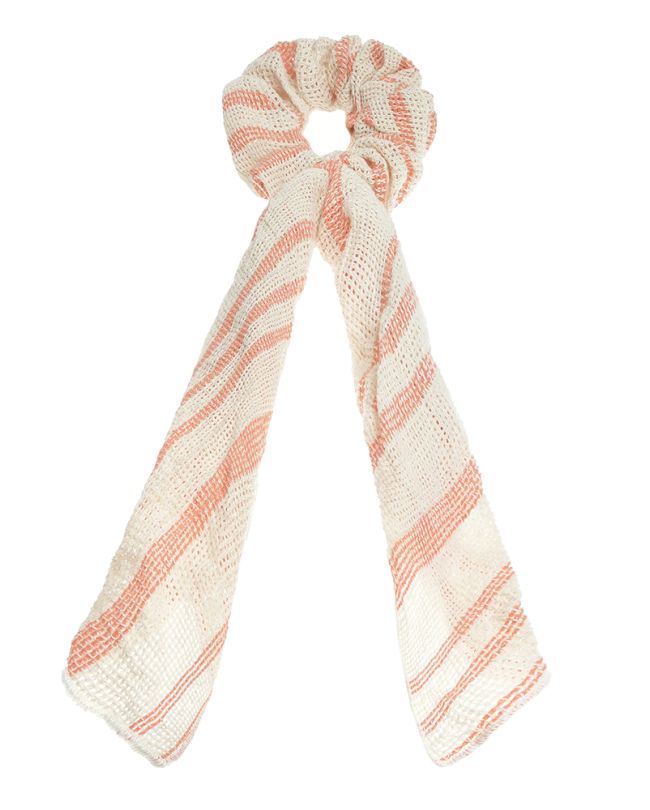 SCRUNCHIE NET BEIGE/PEACH (100% COTTON)