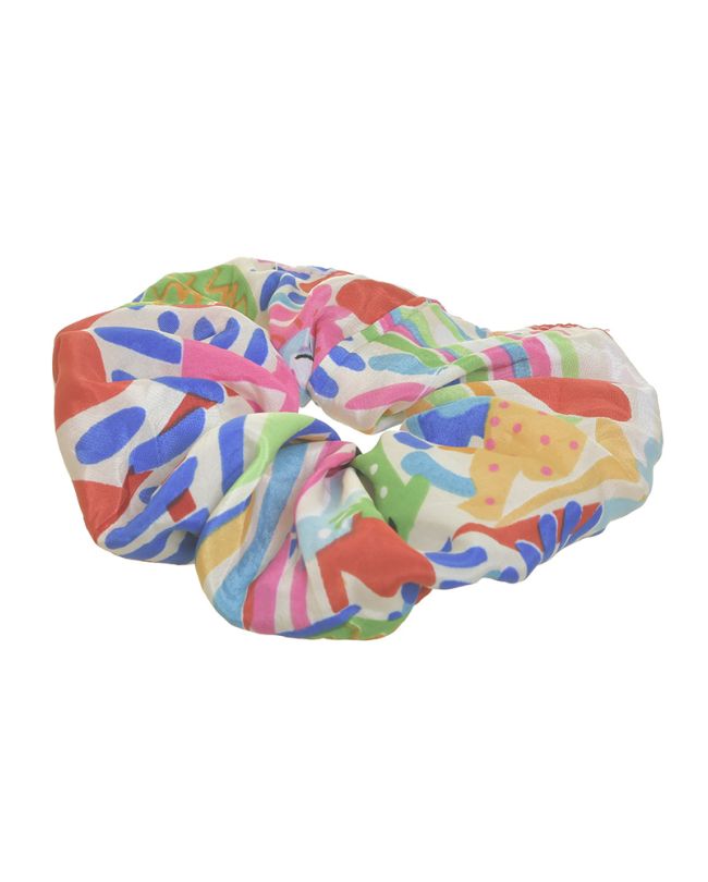 SCRUNCHIE WITH MULTICOLOR DESIGNS Φ8Χ2