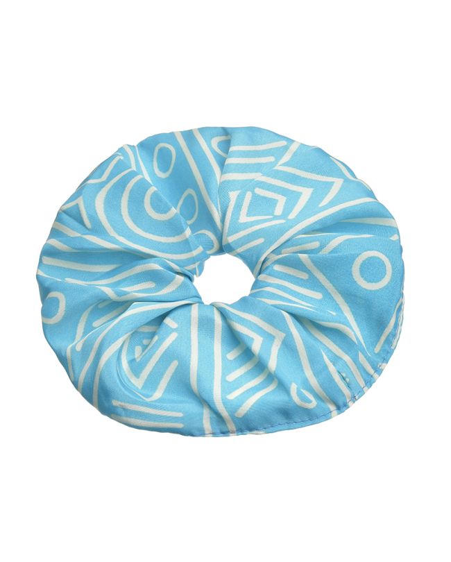SCRUNCHIE IN LIGHT BLUE/WHITE COLOR Φ8Χ2