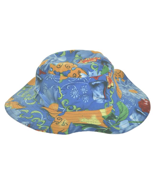 FABRIC HAT MULTICOLOR Φ34Χ12 (100%COTTON)