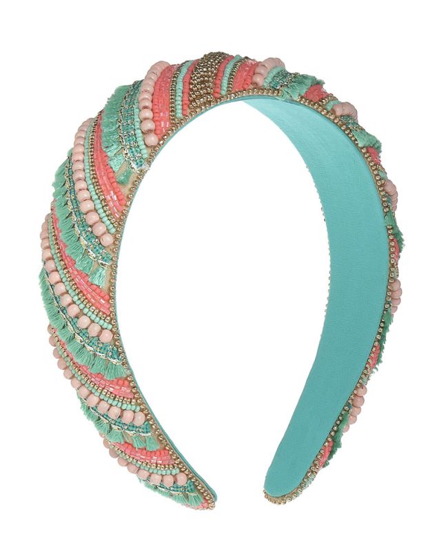 HEADBAND MULTICOLOR WITH BEADS
