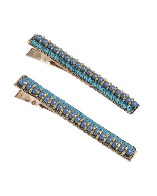 S/2 ΤΣΙΜΠΙΔΑΚΙΑ ΜΑΛΛΙΩΝ ΣΕ ΜΠΛΕ/ΧΡΥΣΟ