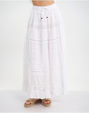 ΦΟΥΣΤΑ ΜΑΚΡΙΑ ΣΕ ΛΕΥΚΟ ONE SIZE (100% COTTON)