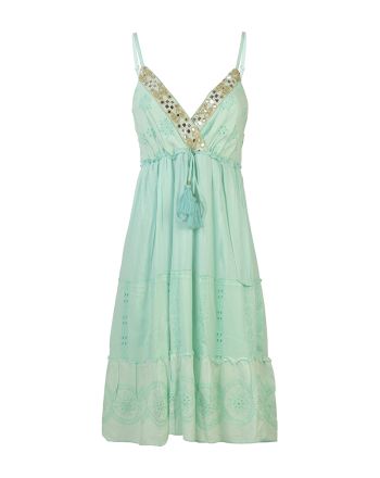 ΦΟΡΕΜΑ ΚΟΝΤΟ ΑΜΑΝΙΚΟ ΤΥΡΚΟΥΑΖ ΜΕ ΧΡΥΣΕΣ ΛΕΠΤΟΜΕΡΕΙΕΣ ONE SIZE (100% VISCOSE)