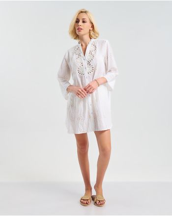 ΠΟΥΚΑΜΙΣΑ ΛΕΥΚΗ ΔΙΑΤΡΗΤΟ S/M ( 100% COTTON)