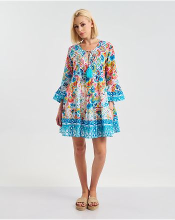 ΚΟΝΤΟ ΦΟΡΕΜΑ/ΚΑΦΤΑΝΙ ''RAINBOW'' ONE SIZE ( 100% COTTON)