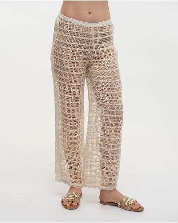 ΝΕΤ PANTS IN ECRU COLOR S/M (100% COTTON NET)
