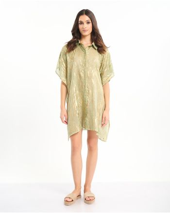 ΚΑΦΤΑΝΙ/ΠΟΥΚΑΜΙΣΑ ΣΕ ΛΑΔΙ ΜΕ ΧΡΥΣΕΣ ΛΕΠΤΟΜΕΡΕΙΕΣ ΚΑΙ ΧΑΝΤΡΕΣ ONE SIZE (100% COTTON)