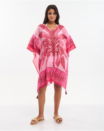 ΚΑΦΤΑΝΙ ΡΟΖ ΜΕ ΦΟΙΝΙΚΕΣ ONE SIZE (100% COTTON)