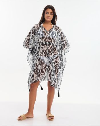 ΚΑΦΤΑΝΙ ΜΕ ΖΩΝΑΚΙ ΜΑΥΡΟ/ΛΕΥΚΟ ONE SIZE (100% COTTON)