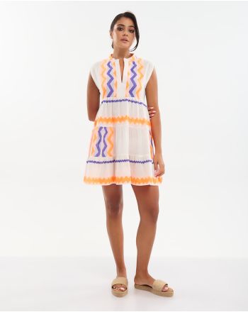 ΦΟΡΕΜΑ ΚΟΝΤΟ ΑΜΑΝΙΚΟ ΣΕ ΜΟΒ /ΠΟΡΤΟΚΑΛΙ/ ΛΕΥΚΟ ONE SIZE (100% COTTON)