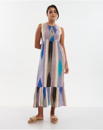 ΦΟΡΕΜΑ ΜΑΚΡΥ ΑΜΑΝΙΚΟ ΠΟΛΥΧΡΩΜΟ ONE SIZE (100% COTTON)