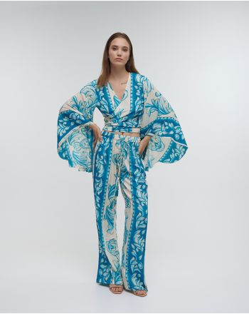 ΤΟΠ ΚΟΝΤΟ ΔΕΤΟ ΜΕ ΜΑΚΡΥ ΜΑΝΙΚΙ ΤΙΡΚΟΥΑΖ ΜΕ ΧΡΥΣΕΣ ΛΕΠΤΟΜΕΡΕΙΕΣ ONE SIZE (100%RAYON)